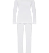 77041 Moments L/Slv Pajama - 101 White